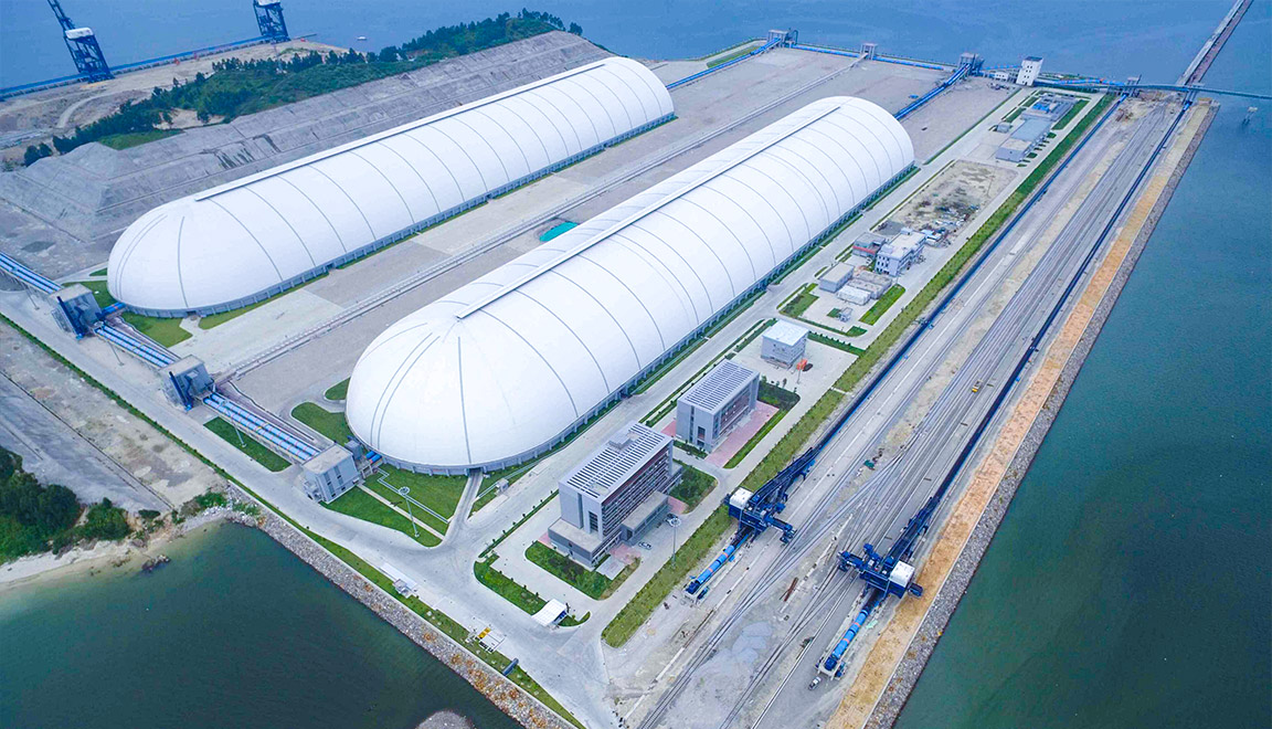 廣東惠州港荃灣港區(qū)煤碼頭鋼煤棚