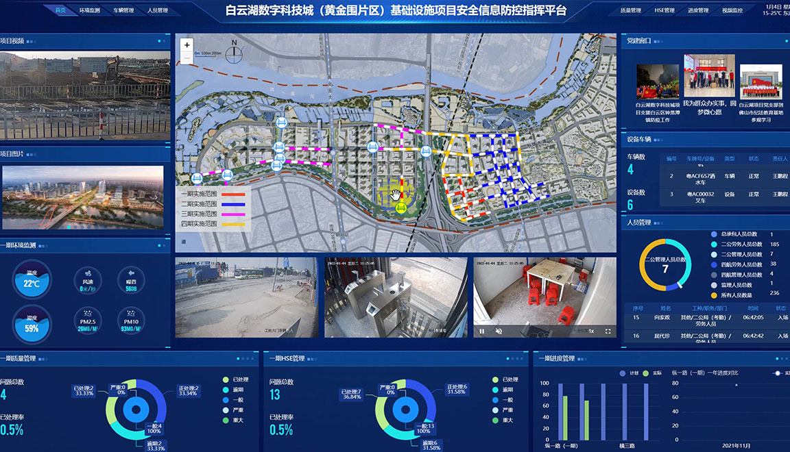 白云湖數字科技城( 黃金圍片區(qū))基礎設施項目安全信息防控指揮平臺